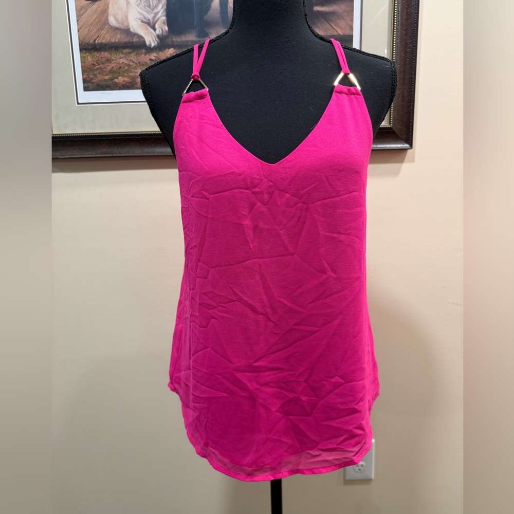 Naked Zebra Hot Pink Tank Top